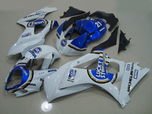 Kit de carenagem de motocicleta para gsxr1000, k7, 07, 08, gsxr 1000, 2007, 2008, abs, plástico, branco, azul, conjunto + presentes, sd04 2024 - compre barato