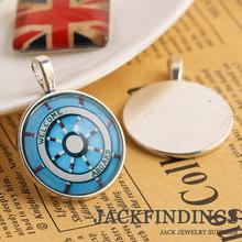 25mm  10pcs  Antique Silver Plated Cabochon Settings Round  Cameo Base Blank Tray  Pendant Charms F062 2024 - buy cheap