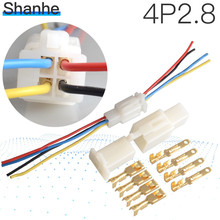 2.8mm Automotive connector JST 2.8 wire Connector 4P Male Female cable terminal plug Kits Motorcycle ebike car 2024 - buy cheap