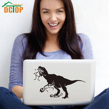 DCTOP человек-едят Динозавр наклейки на компьютер декор настенные наклейки смешные Съемные Виниловые художественные настенные наклейки декоративные 2024 - купить недорого