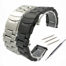 22mm 24mm 26 mm Solid stainless steel watchband stainless steel bracelet watches Strap Accessories + Tool 2024 - buy cheap