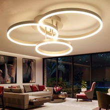 LED modern Nordic 1/2/3 ring ceiling lamps Home Living Room Bedroom Study Room Ceiling Lights Business & office lighting 2024 - buy cheap