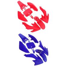 ABS Fairing Bodywork Set Cowl for HONDA XR50 CRF50 Motorbike,Red+Blue ABS Plastic Fairing Bodywork Cowls Solidly 2024 - buy cheap