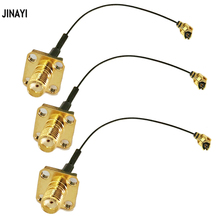 10pcs 1.13mm IPEX IPX U.fl to SMA Female 4 hole Flange Mount Panel connector 1.13 Coax Pigtail Cable 10cm 15cm 30cm 2024 - buy cheap