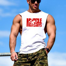 Muscleguys Men's bodybuilding tank tops for Muscular sleeveless singlet gyms undershirt summer Fitness shirts men cotton vest 2024 - buy cheap