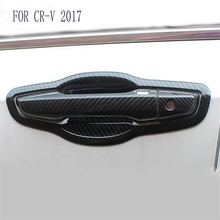 Hot Sale Fit For Honda CRV CR-V 2017 Accessories Carbon Fiber Door Handle 2017 Car Covers Stickers Car Styling 2024 - buy cheap