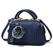 Women bag shoulder handbags message bags for women 2021 Vrouwelijke tas shoulder diagonal fashion Hairball bag sac bolso mujer 2024 - buy cheap