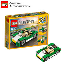 LEGO строительные блоки, автомобильные игрушки, серия Creator, строительные креативные зеленые Конвертируемые блоки, игрушки, бесплатное здание для детей, подарок 31056 2024 - купить недорого