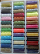 Hot New Polyester Sewing Machine Thread for Sewing ,Quilting DIY ,200 Yards*39 Mixed Colors , 40s/2 spool , Free Shipping 2024 - buy cheap