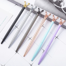 0.5mm Simple Girls Kawaii Rabbit Ballpoint Pens Metal Creative Bullet Pen Gifts School Supplies Business Office Advertising Pens 2024 - buy cheap