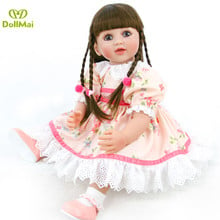 Personalizado 60 cm tamanho grande reborn todder menina princesa boneca de silicone vinil bebe reborn bonecas crianças presente brinquedos 2024 - compre barato