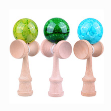 18CM Professional Kendama Balls Marble Color Skillful Juggling Wooden Balls Toys Outdoor Games for Kids Children 2024 - buy cheap