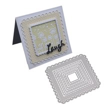 Metal Cutting Dies Circle Frame Stencils For DIY Scrapbooking Embossing Paper Wedding Cards Die Cuts Photo Album Making Craft 2024 - buy cheap