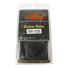 Alice-púas de guitarra de Metal y acero inoxidable, 12 unids/paquete, grosor de 0,3mm 2024 - compra barato