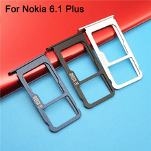 For Nokia 6.1 plus 2018 Nano Sim+Micro SD Card Tray Holder Slot Socket Replacement Parts For Nokia6.1 plus 2024 - buy cheap