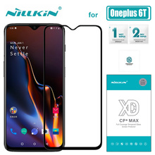 Oneplus 6T de vidrio Nillkin XD CP + Max de la cubierta completa 3D Oneplus6T protector de pantalla de vidrio templado para uno más 6T cristal nilkin película 2024 - compra barato