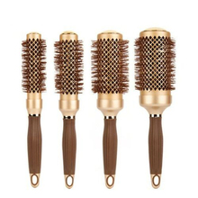 Popular 4 Sizes Professional Ceramic Round Barrel Hair Brush Iron Radial Comb Curly Hair Comb Household comb 2024 - buy cheap