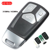 KEYECU Smart Remote Key Fob 3 Button 315MHz /433MHz for Audi TT A4 A5 S4 S5 Q7 SQ7 2017- UP - 8S0959754 2024 - buy cheap