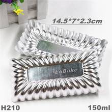 (5pcs/lot) 150ml fluted rectangle shape aluminium bean jelly mold pudding holder small mousse cake mould for DIY baking supplies 2024 - buy cheap