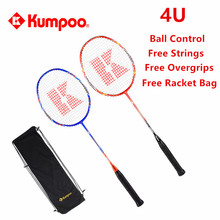 2 Pcs/lot Kumpoo Badminton Racket High Quality Ball Control Racquets Full Carbon Super Light 4U Raquette Up to 26LBS L810OLB 2024 - buy cheap