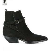 FR.LANCELOT 2019 Black Suede Men Ankle Boots British Style Flats Shoes Mens Zapatos De Mujer Shoes Mens Chelsea Boots 2024 - buy cheap