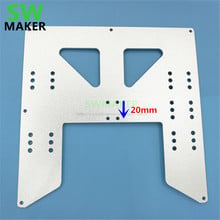 New Anet A8 E10 Y Carriage plate Anet A8 A6 3D Printer Upgrade Y Carriage Anodized Aluminum Plate 2024 - buy cheap