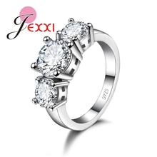 Unique Crystal Rings AAA 925 Sterling Silver Ring For Women CZ Crystal Jewelry Multi Optional Wedding Accessories 2024 - buy cheap