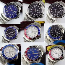 Часы наручные мужские стерильные, Супер Светящиеся брендовые автоматические часы с сапфировым стеклом, без логотипа, 43 мм 2024 - купить недорого