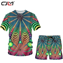 CJLM 3D Full Printed Colorful Ball T-shirt Vest Shorts Men's Custom Street Summer Suit Large Size Fashion Clothin 2024 - buy cheap