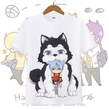 Kuroko t-shirt de algodão masculina, camiseta casual do anime kuroko tetpu para cosplay 2024 - compre barato