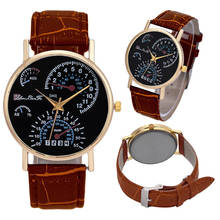 Famous Brand Watches Men's Leather Band Analog Saat Quartz Business White&Black&Brown&Blue Bracelet Wrist Watch Montre Homme 2024 - buy cheap