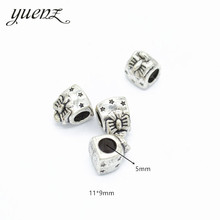YuenZ 10pcs Antique Silver Color big hole Beads Spacers Beads Fit European Charm Jewelry Accessories DIY Findings R117 2024 - buy cheap