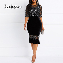 Kakan 2019 spring new women's sequin dress sexy sequin dress bag hip perspective tight dress 2024 - buy cheap