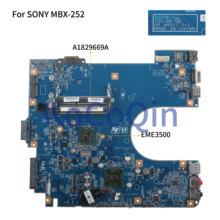 KoCoQin Laptop motherboard For SONY VAIO VPCEL VPCEL22FX MBX-252 A1829669A Mainboard S0206-1 Z50-BR 48.4MS02.011 EME3500 CPU 2024 - buy cheap