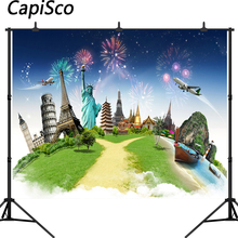 Capisco фон для фотосъемки глобальная тема путешествия знаменитое здание на заказ день рождения свадьба фон для фотостудии 2024 - купить недорого