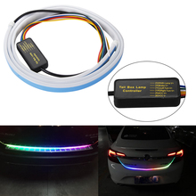 Fita de led para seta de freio dianteiro, 4 cores, colorido, led colorido, à prova d'água, lâmpada para a traseira do carro, estilo 2024 - compre barato