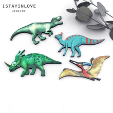 Handmade Jewelry Making Supplies Beads Laser Cut Wooden Ancient Animal Charms Dinosaur For DIY Necklace Earring Brooch CW089 4 2024 - buy cheap