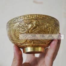 a 12*7cm A copper bowl leap dragon special offer ornaments lucky enrichment handicrafts christmas 2024 - buy cheap
