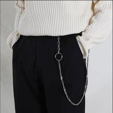 Модный ремень в стиле панк, хип-хоп, модная цепь на талию для мужчин и женщин, популярная цепь для брюк, для джинсов, серебряная металлическая одежда, аксессуары для одежды 2024 - купить недорого