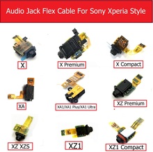 Jack de Audio de cinta de la flexión para Sony Xperia X/X Compact/X rendimiento/XA/XA1/XA1P/XA1 Ultra/XZ Premium/XZ/XZS/XZ1/XZ1 piezas de reparación 2024 - compra barato