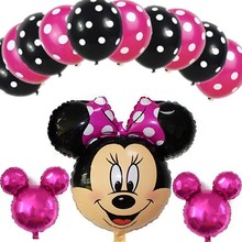 13pc Mickey Minnie Mouse Foil Balloons Lot Helium Latex Globos Baby Shower Birthday Wedding Christmas Party Decoration Supplies Buy Cheap In An Online Store With Delivery Price Comparison Specifications Photos And