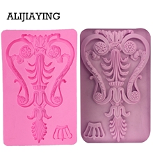 M1280 1Pcs Crown lace border silicone sugar mold flower cake decorating tools Fondant chocolate dessert tool 2024 - buy cheap