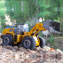 Big RC Truck Hobby Bulldozer Alloy Truck Remote Control Toys for Boys Autos Rc Hydraulic Off Road Construction Rc Toys Huina 583 2024 - buy cheap