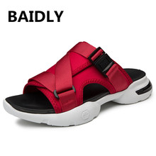 Summer Men's Gladiator Sandals Buckle Design Slip-on Casual Sandals for Male Fashion Men Beach Sandals Zapatillas 2024 - buy cheap