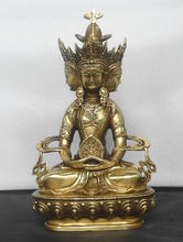 Bronze budista VAIROCANA, Herr der Mitte 4 rosto estátua de buda de metal artesanato 2024 - compre barato