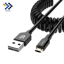 WMZ Reversible Micro USB Flexible Elastic Stretch Cable Micro Cables 1.5M Charging Cables For Samsung Galaxy S7 Xiaomi Redmi 4 2024 - buy cheap