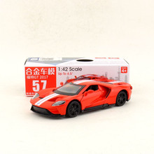 simulation 1:42 2017 Ford GT racing die-casting alloy car model,children's metal pull back model,educational toys,free shipping 2024 - buy cheap