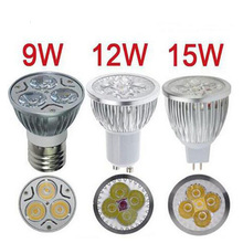 50PCS Dimmable Led Lamp 9W 12W 15W MR16 12V GU10 E27 B22 E14 110V/220V Led  Spotlight led bulb downlight lighting 2024 - buy cheap
