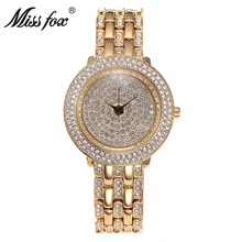 Relogio feminino Relógios das Mulheres de Aço Inoxidável de Ouro Da Moda de Luxo Senhoras Relógio de Diamante Relógio de Pulso Para As Mulheres Feminino Requintado 2024 - compre barato
