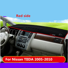 Car dashboard Avoid light pad Instrument platform desk cover Mats Carpets LHD For Nissan TIIDA 2005-2010 2024 - buy cheap